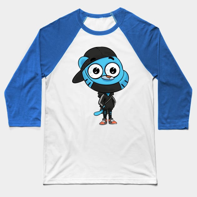 gumball Baseball T-Shirt by Ninja banana